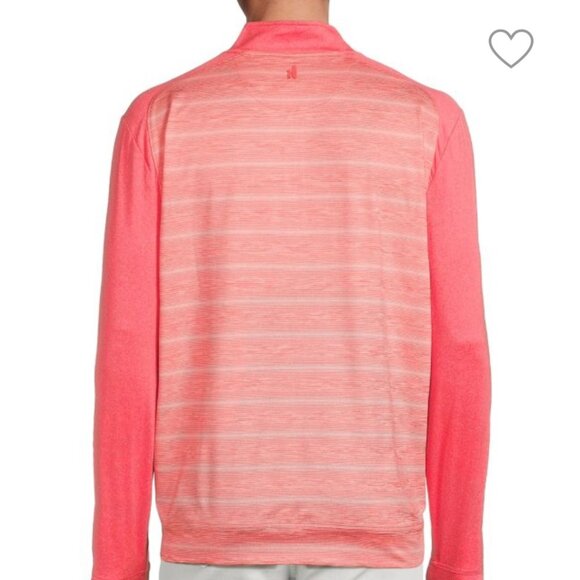 NEW Johnnie-O Men’s XL 1/4 Zip Prep-performance Coral Golf‎ Sweater NWT - Picture 2 of 12
